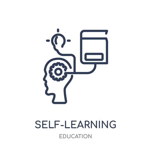 Selbstlernendes Symbol Lineares Selbstlernendes Symboldesign Aus Der Sammlung Der Bildung — Stockvektor