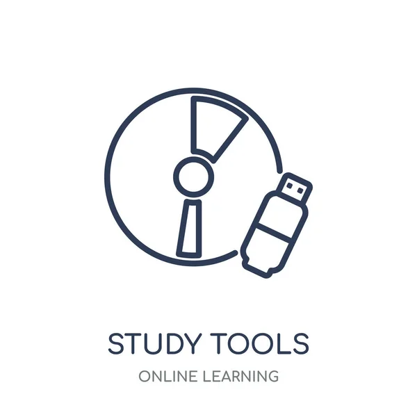 Pictogram Van Hulpprogramma Van Studie Ontwerp Van Hulpmiddelen Voor Lineaire — Stockvector