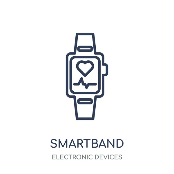 Піктограма Smartband Дизайн Лінійного Символу Smartband Колекції Електронних Пристроїв — стоковий вектор