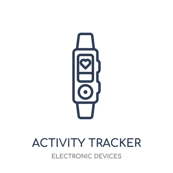 Aktivitätstracker Symbol Aktivitätstracker Lineare Symbolgestaltung Aus Der Sammlung Elektronischer Geräte — Stockvektor