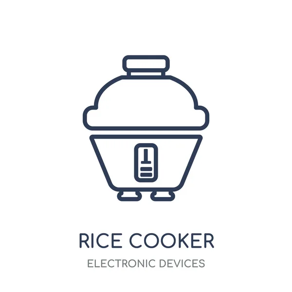 Rice Cooker Icon Rice Cooker Linear Symbol Design Electronic Devices — Stock Vector