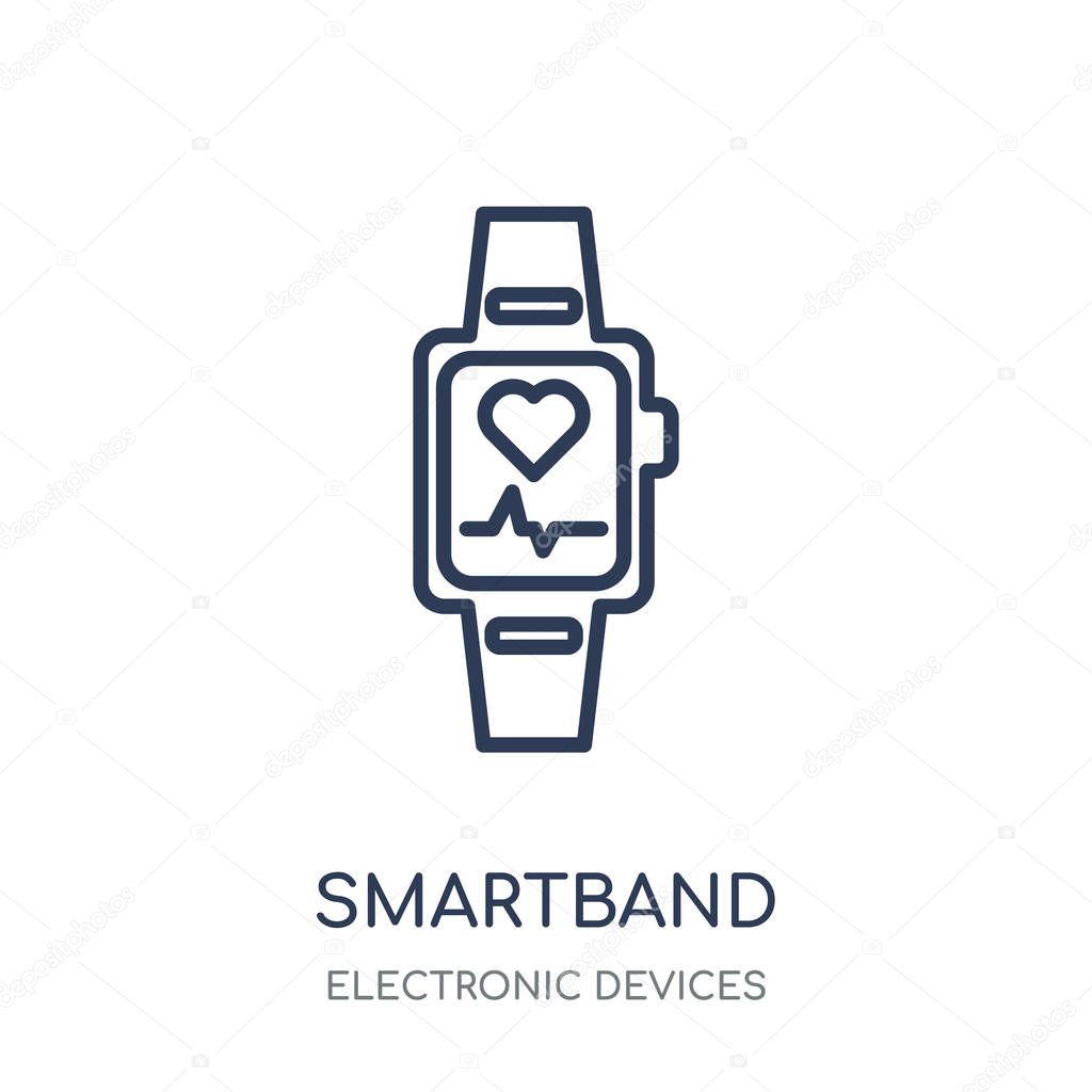 Smartband icon. Smartband linear symbol design from Electronic devices collection.