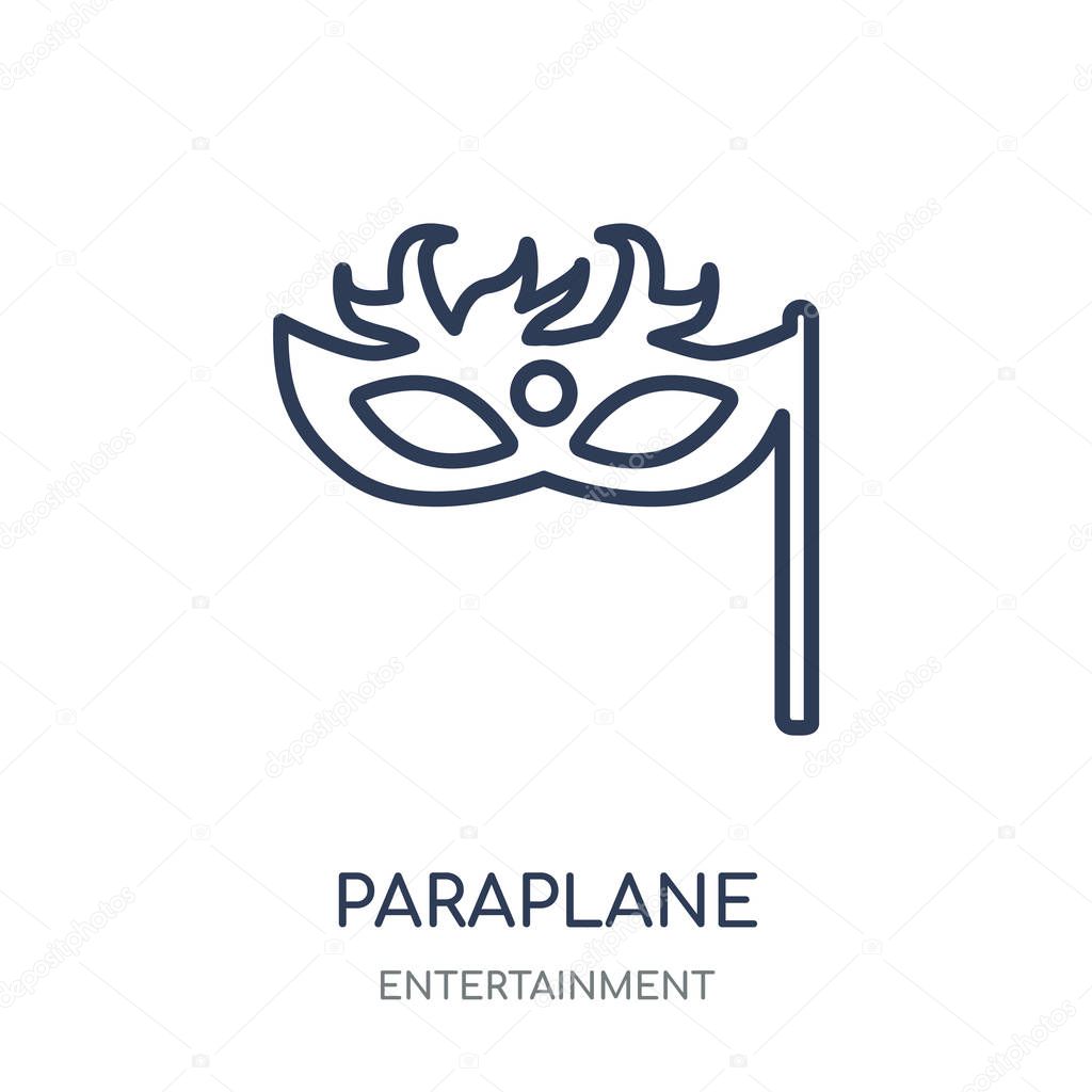 paraplane icon. paraplane linear symbol design from Entertainment collection.
