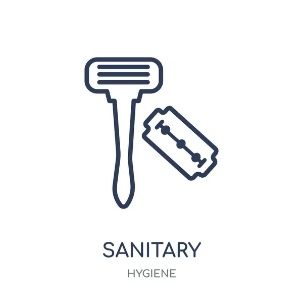 Sanitary Icon Sanitary Linear Symbol Design Hygiene Collection Simple Outline — Stock Vector