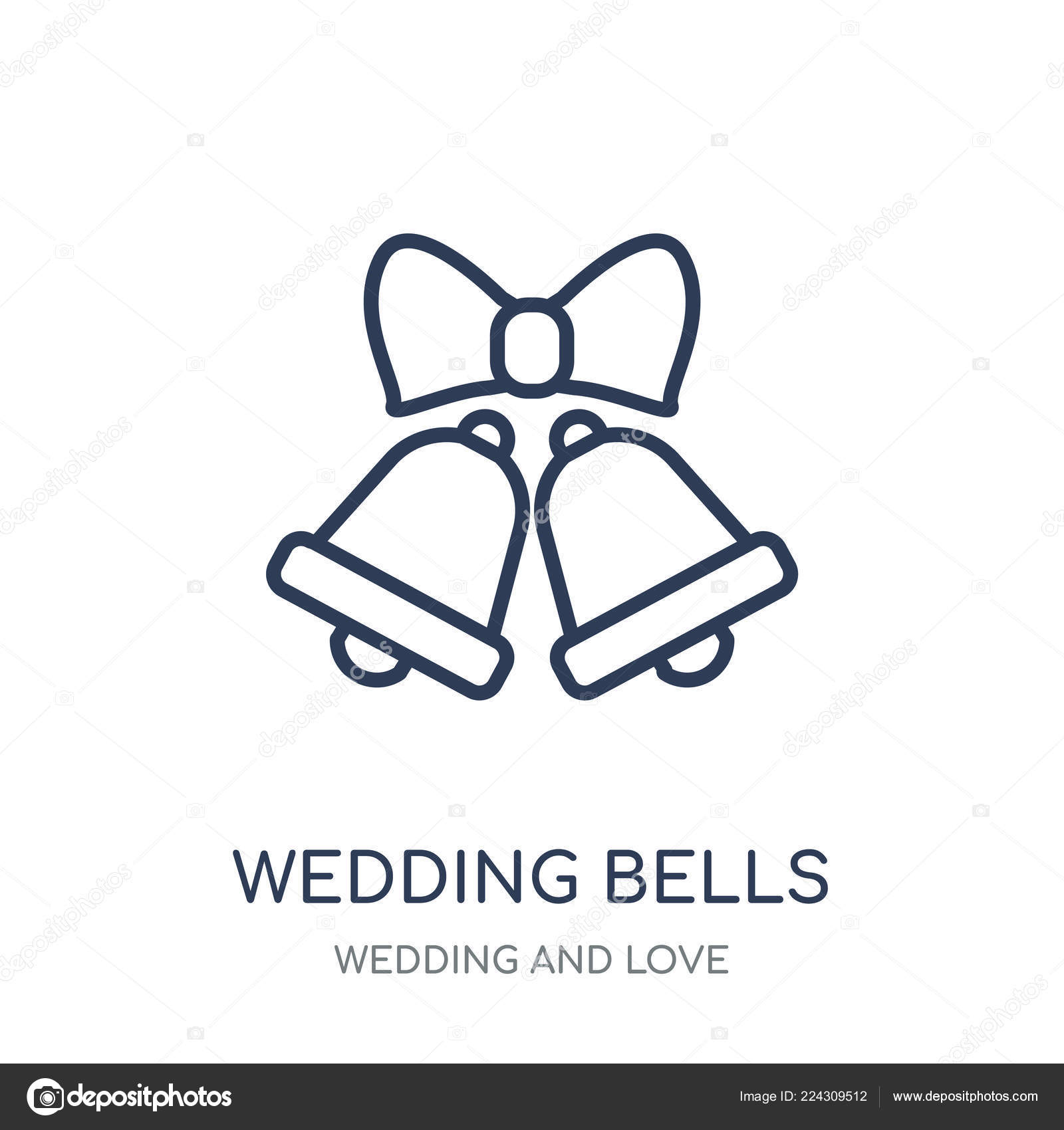 Wedding Bells Blue Icon PNG & SVG Design For T-Shirts