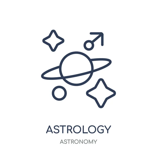 Icône Astrologie Astrologie Conception Symboles Linéaires Collection Astronomie — Image vectorielle
