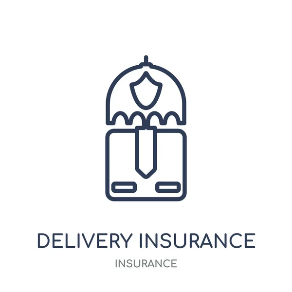 Delivery Insurance Icon Delivery Insurance Linear Symbol Design Insurance Collection — Stock Vector