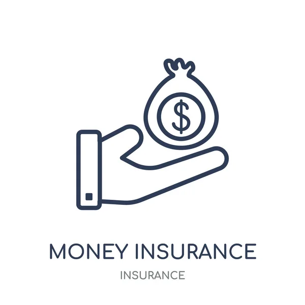 Money Insurance Icon Money Insurance Linear Symbol Design Insurance Collection — Stock Vector