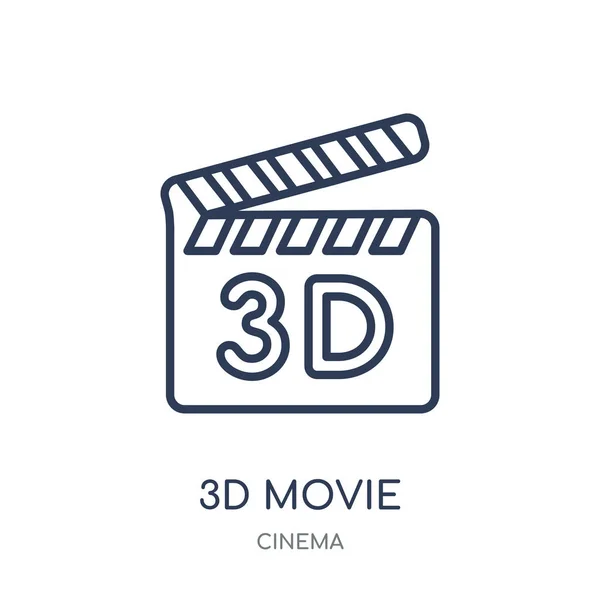 Піктограма Фільму Movie Лінійний Дизайн Символів Колекції Cinema Проста Контурна — стоковий вектор