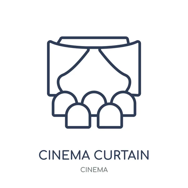 Cinema Gardin Ikonen Cinema Gardin Linjär Symbol Design Från Film — Stock vektor