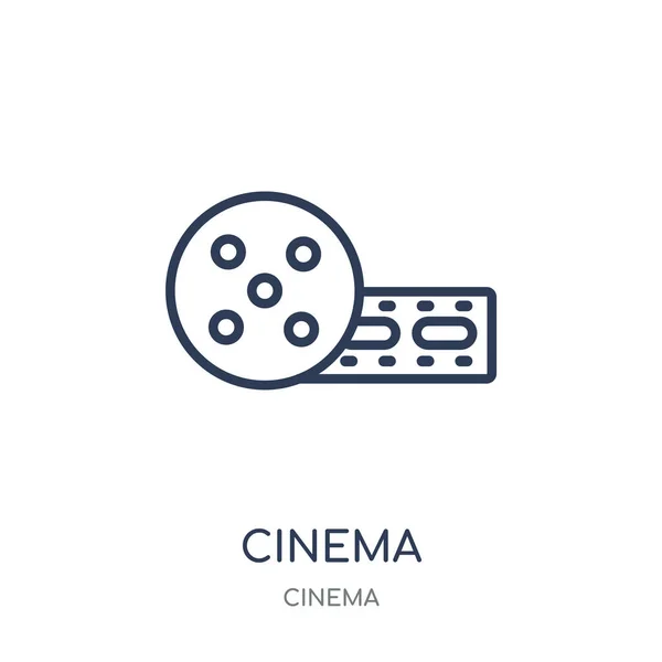 Ícone Cinema Design Símbolos Lineares Cinema Coleção Cinema Desenho Simples — Vetor de Stock