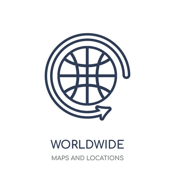 Мировая Икона Дизайн Символов Мира Коллекции Карты Места Простая Иллюстрация — стоковый вектор
