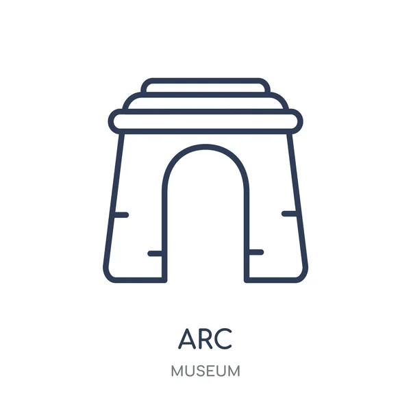 Arc Ikonen Arc Linjär Symbol Design Från Museets Samling Enkel — Stock vektor