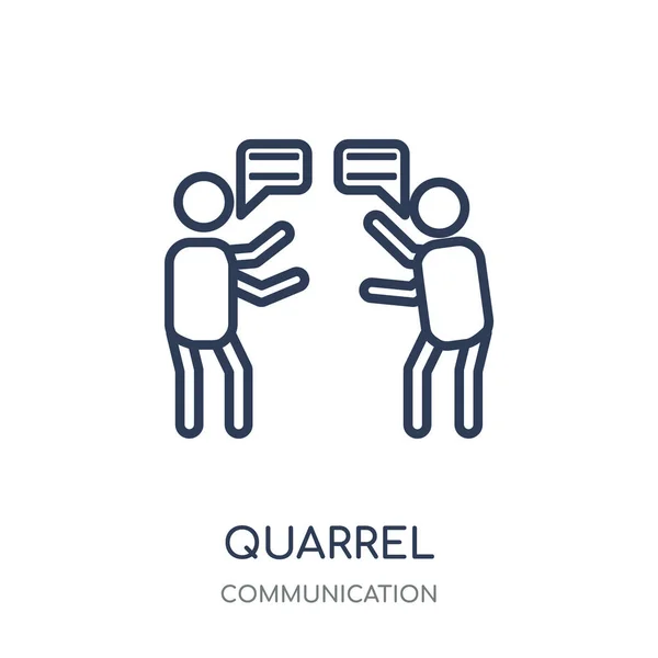 Quarrel Icon Quarrel Linear Symbol Design Communication Collection Simple Outline — Stock Vector