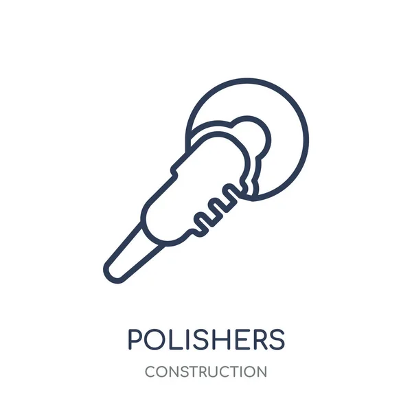 Polerki Ikona Polerki Projekt Symbol Liniowy Kolekcji Construction Proste Konspektu — Wektor stockowy