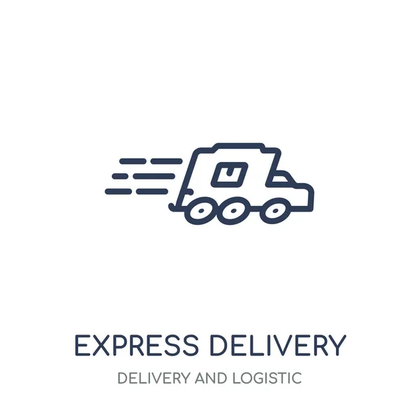 Express Delivery Icon Express Delivery Linear Symbol Design Delivery Logistic — Stock Vector