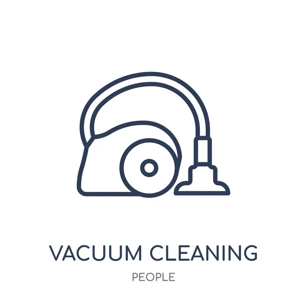 Ikon Pembersih Vakum Vacuum Membersihkan Desain Simbol Linear Dari Koleksi - Stok Vektor