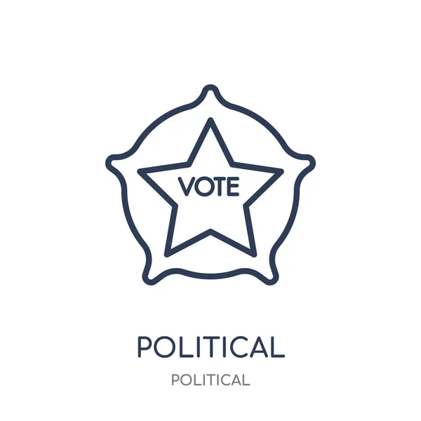 Політичні Американські Вибори Значок Реклами Політичні Американські Вибори Публічні Знаки — стоковий вектор
