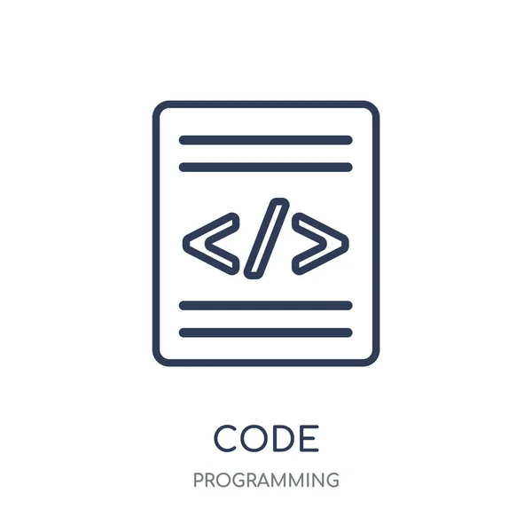 Значок Кода Дизайн Символов Кода Коллекции Programming Простая Иллюстрация Вектора — стоковый вектор