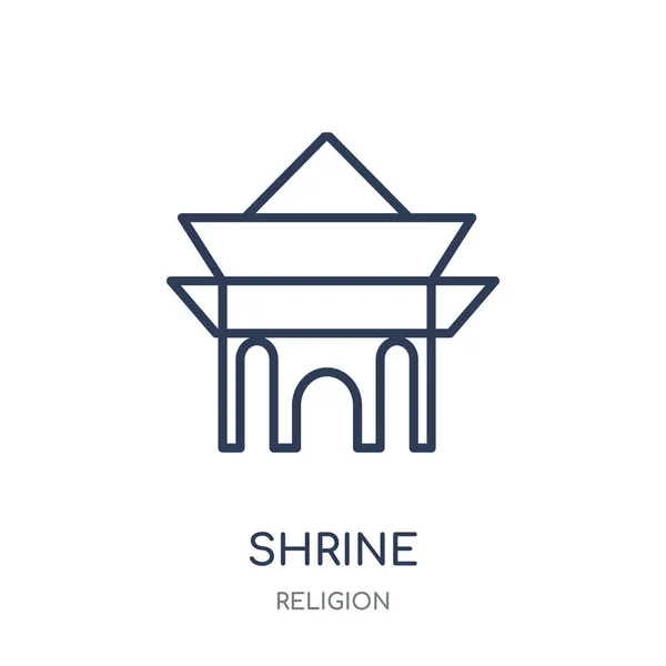 Ιερό Εικονίδιο Ιερό Σύμβολο Γραμμική Σχεδίαση Από Συλλογή Θρησκεία Εικονογράφηση — Διανυσματικό Αρχείο