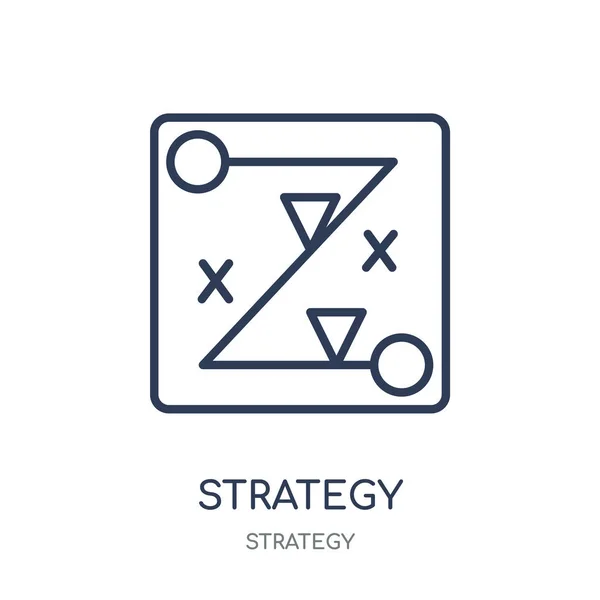 Pictograma Strategică Strategie Design Liniar Simbol Din Colecția Strategie Element — Vector de stoc