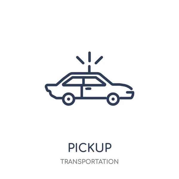 Icono Recogida Diseño Símbolo Lineal Pickup Colección Transportation — Archivo Imágenes Vectoriales