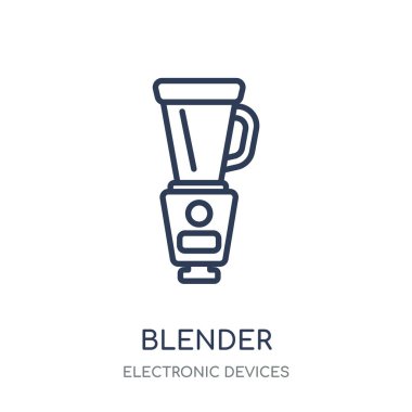 Blender simgesi. Blender doğrusal sembol tasarımı elektronik cihazlar Collection.