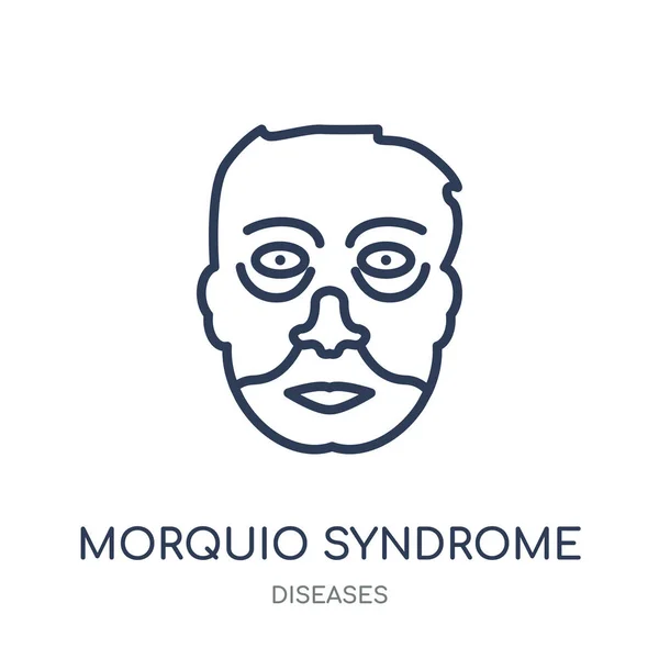 Icono Del Síndrome Morquio Síndrome Morquio Diseño Símbolo Lineal Colección — Vector de stock