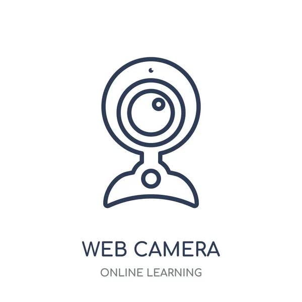 Web Camera Icon Web Camera Linear Symbol Design Online Learning — Stock Vector