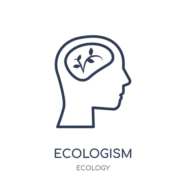 Ecologism Εικονίδιο Ecologism Σύμβολο Γραμμική Σχεδίαση Από Συλλογή Οικολογία Εικονογράφηση — Διανυσματικό Αρχείο