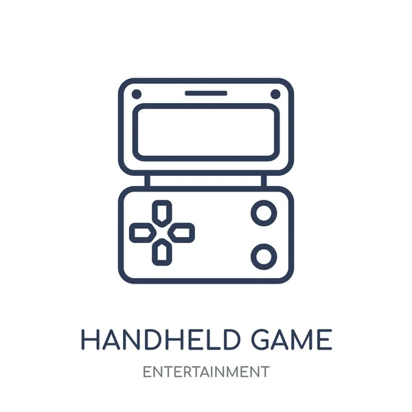 Handheld Game Icon Handheld Game Linear Symbol Design Entertainment Collection — Stock Vector