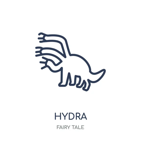 Icono Hydra Diseño Símbolo Lineal Hydra Colección Fairy Tale Esquema — Vector de stock