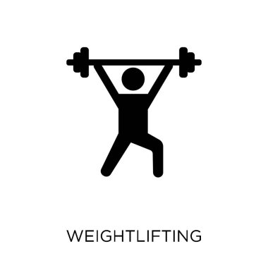 Halter simgesi. Halter sembolü tasarım spor salonu ve fitness koleksiyonundan. Basit öğe vektör çizim beyaz arka plan üzerinde.