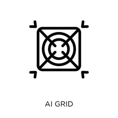 AI kılavuz simgesi. AI kılavuz sembolü tasarım yapay Intellegence Collection.