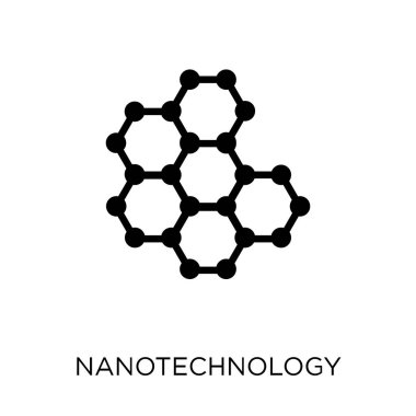 Nanoteknoloji simgesi. Nanoteknoloji sembolü tasarım gelecek teknoloji Collection.