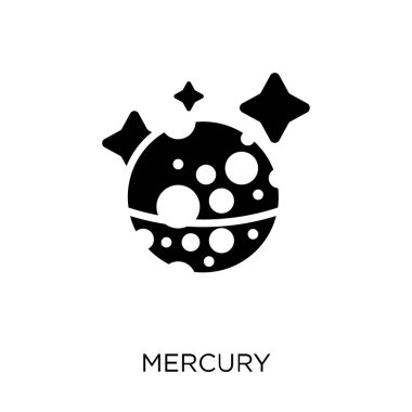 Mercury simgesi. Merkür sembolü tasarım astronomi Collection.
