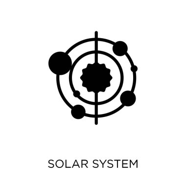 Güneş sistem kutsal kişilerin resmi. Güneş sistemi simgesi tasarım astronomi Collection.