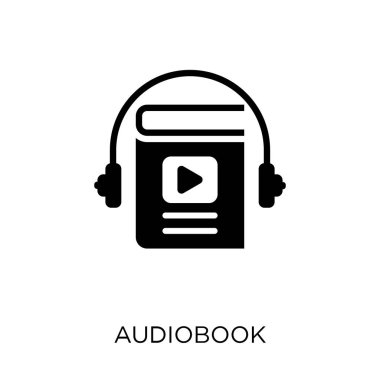 Sesli kitap simgesi. Audiobook sembolü tasarım eğitim Collection.