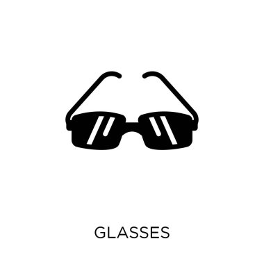 Gözlük simgesi. Gözlük simgesi tasarım koleksiyonu öğrenme Online.