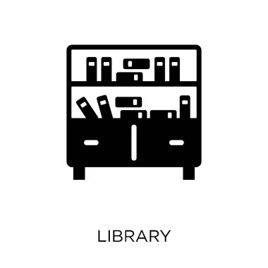 Kütüphane simgesi. Kütüphane sembolü tasarım eğitim Collection.