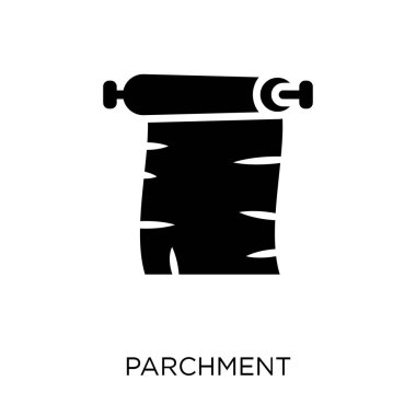 Parşömen simgesi. Parşömen sembolü tasarım koleksiyonu öğrenme Online.