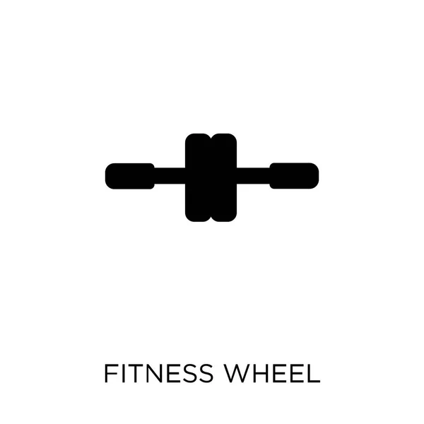 Значок Фитнес Колеса Fitness Wheel Symbol Дизайн Коллекции Fitness Простая — стоковый вектор