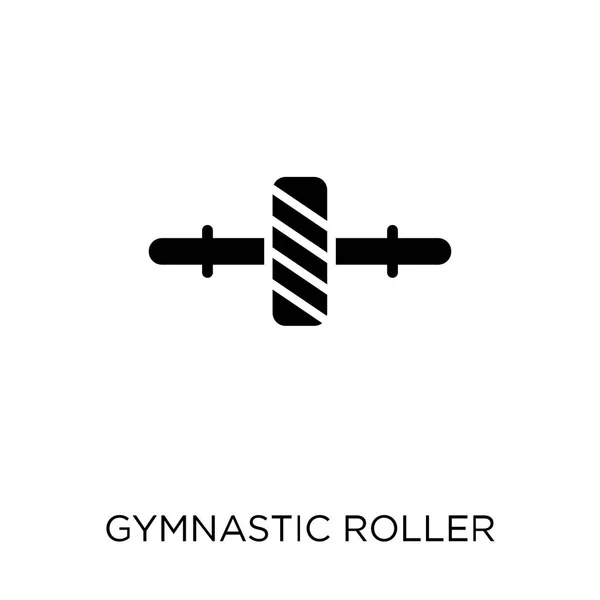 Ícone Ginástica Roller Design Símbolo Rolo Ginástica Coleção Ginástica Fitness —  Vetores de Stock