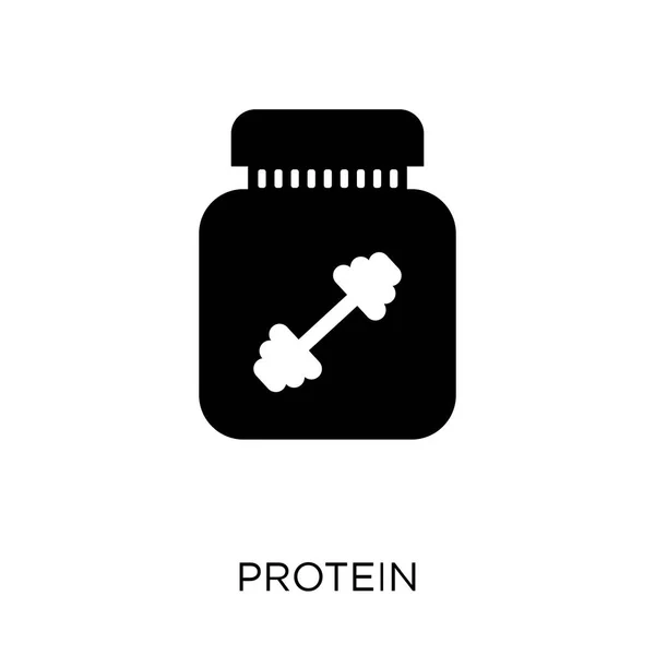 Protein Ikonen Protein Symbol Design Från Gym Och Samling Enkelt — Stock vektor