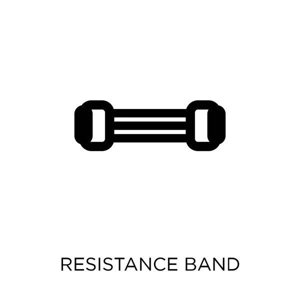 Reistance Band Icon Символический Дизайн Группы Сопротивления Спортивного Зала Фитнес — стоковый вектор