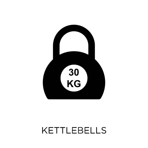 Ícone Kettlebells Kettlebells Design Símbolo Ginásio Coleção Fitness Ilustração Vetorial —  Vetores de Stock