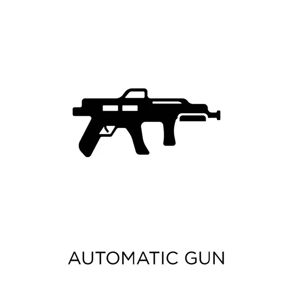 Icono Pistola Automática Diseño Símbolo Pistola Automática Colección Army — Archivo Imágenes Vectoriales