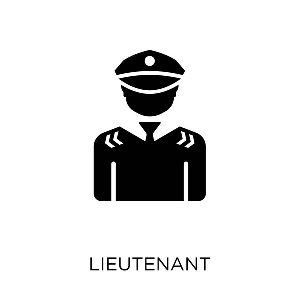 Teniente Icono Diseño Del Símbolo Teniente Colección Army — Vector de stock