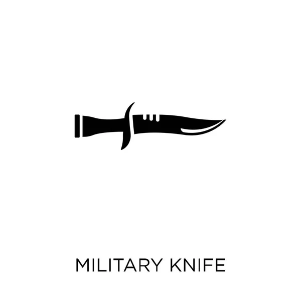 Wojskowy Nóż Ikona Wojskowy Nóż Symbol Projekt Kolekcji Armii — Wektor stockowy