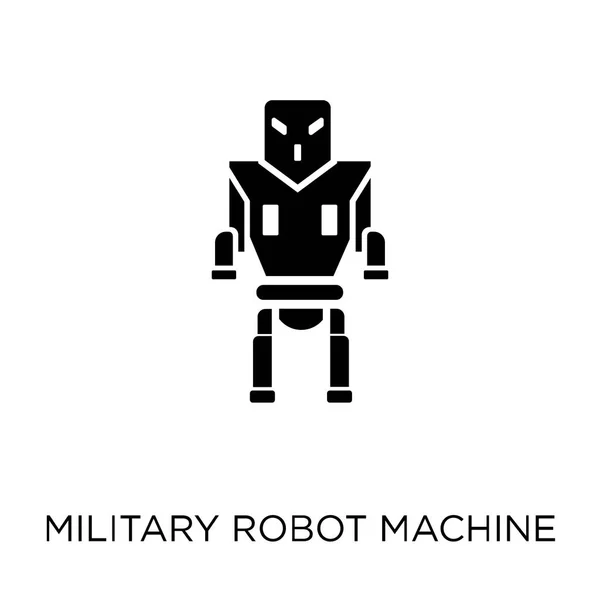 Ícone Militar Máquina Robô Projeto Militar Símbolo Máquina Robô Coleção —  Vetores de Stock
